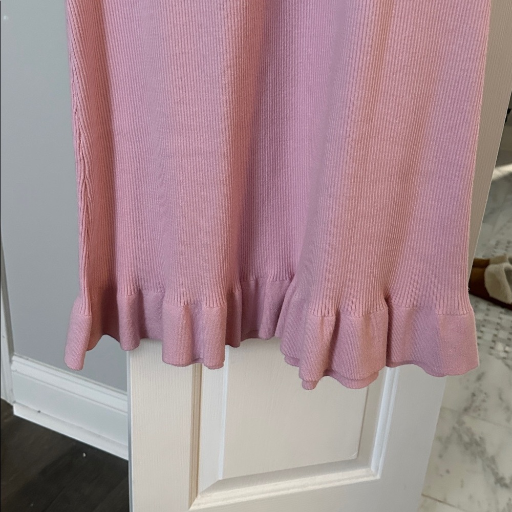 PinkBlush Ribbed Knit Bow Back Maternity Dress - Picture 8 of 10